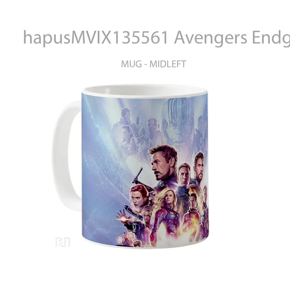 Mug Avengers Endgame V4 Gelas Superhero - All-side / Desain