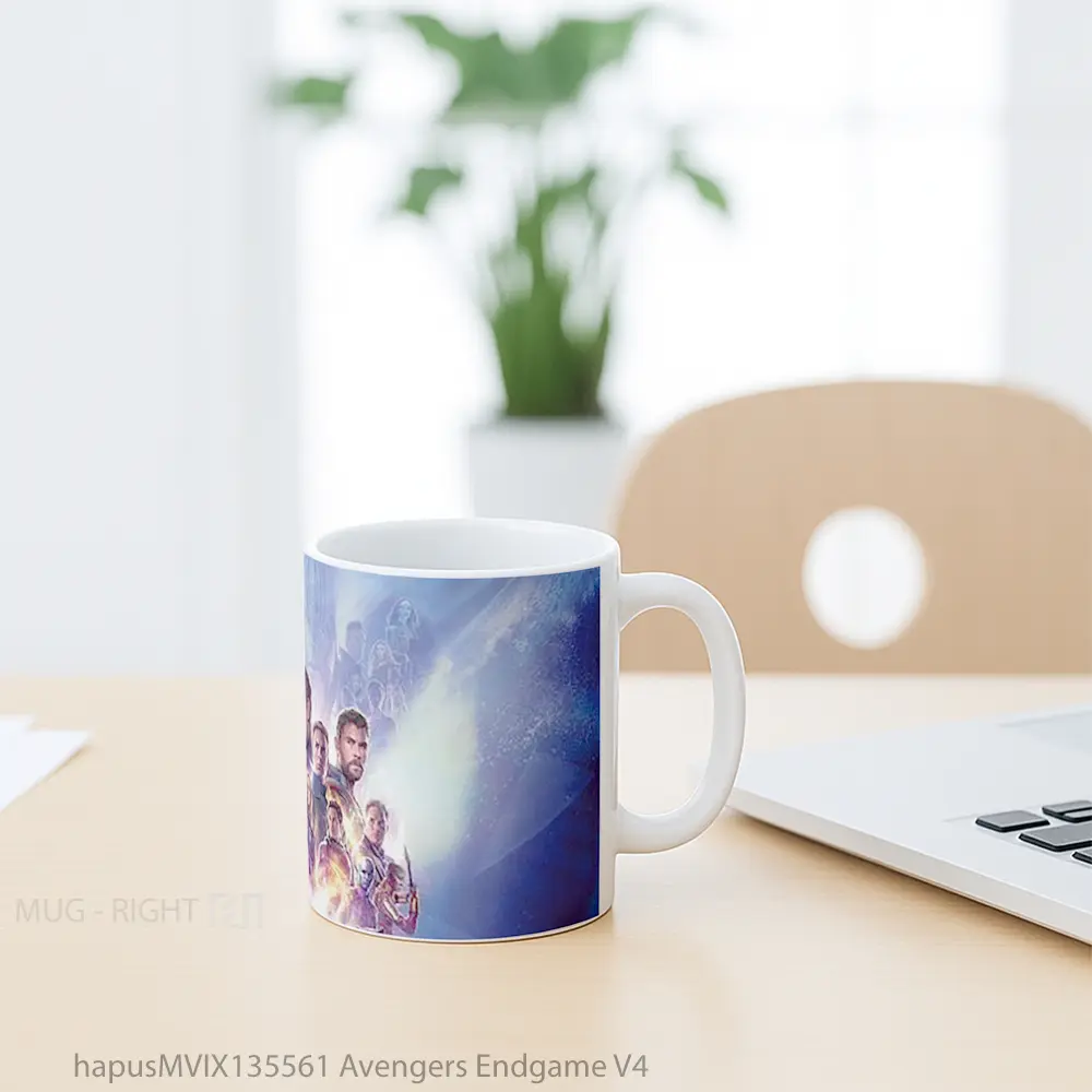 Mug Avengers Endgame V4 Gelas Superhero - All-side / Desain