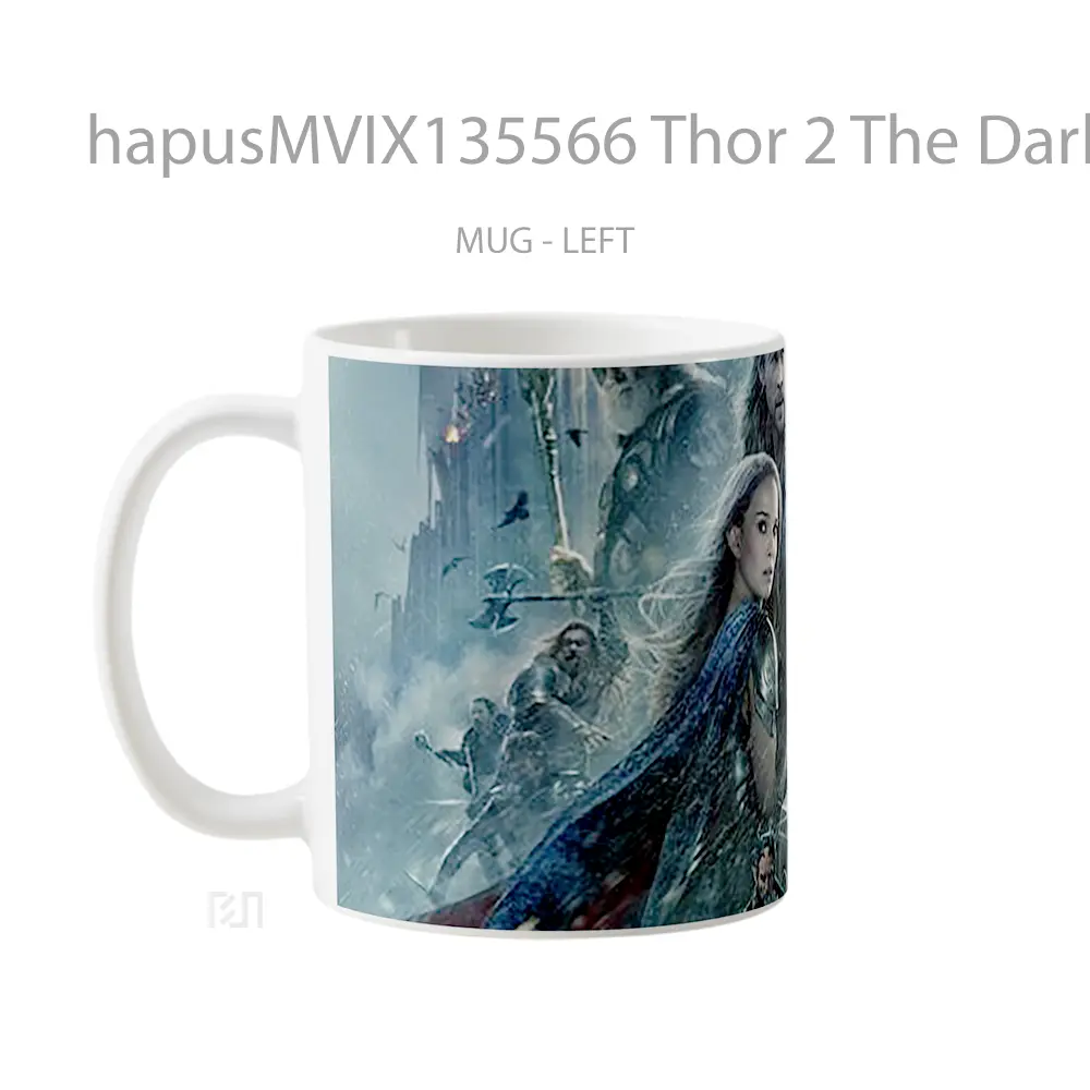 Mug Thor 2 The Dark World Gelas Superhero - All-side / Desain