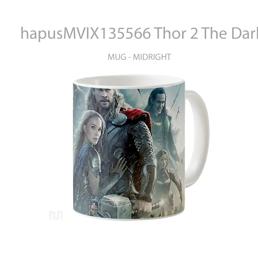 Mug Thor 2 The Dark World Gelas Superhero - All-side / Desain
