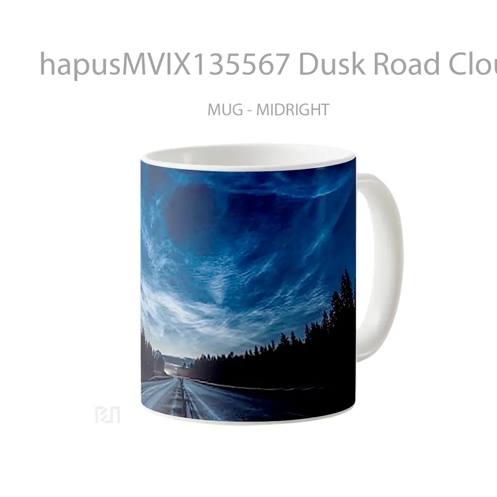 Mug Dusk Road Clouds And Forest Gelas Pemandangan Alam - All-side / Desain