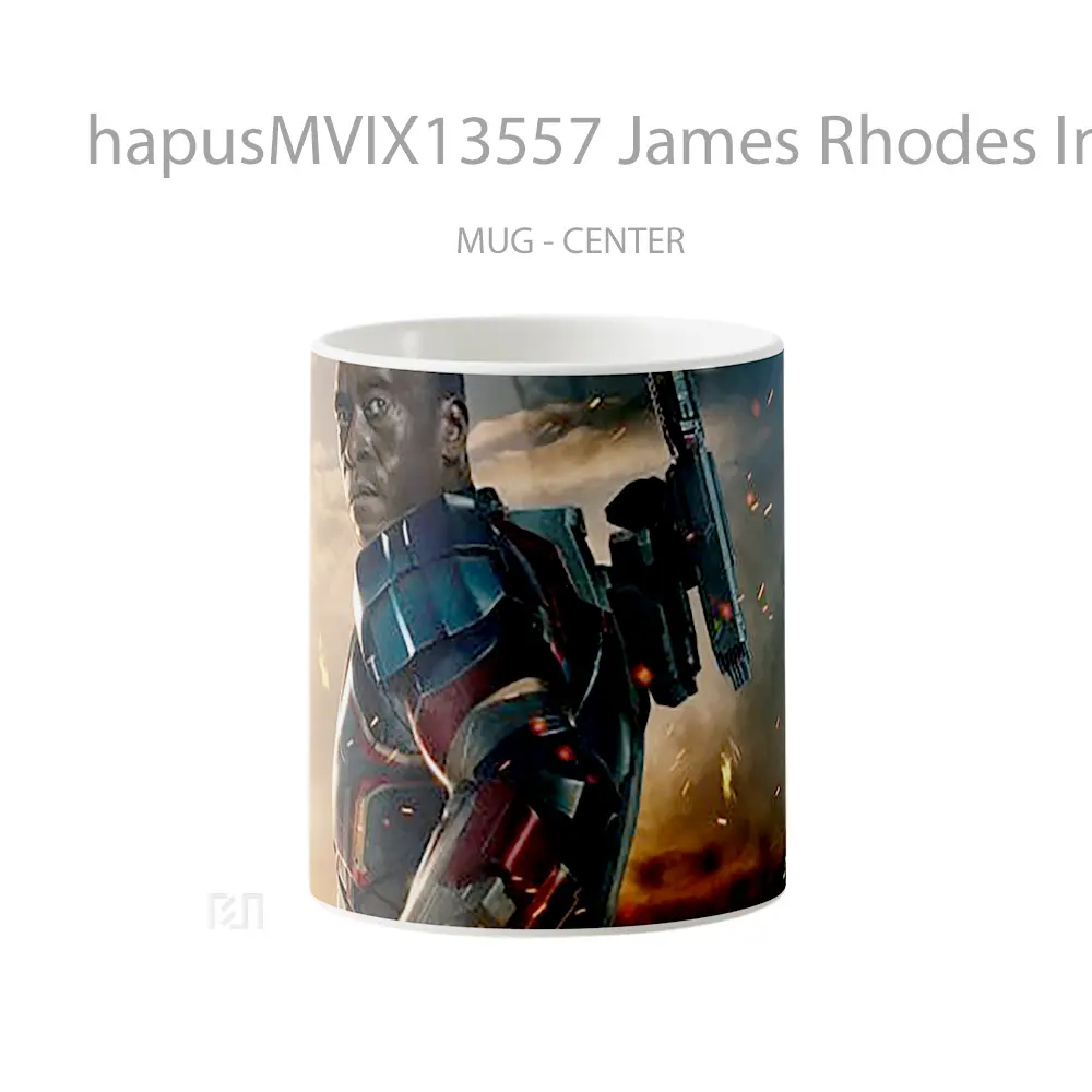 Mug James Rhodes In Iron Man 3 Gelas Superhero