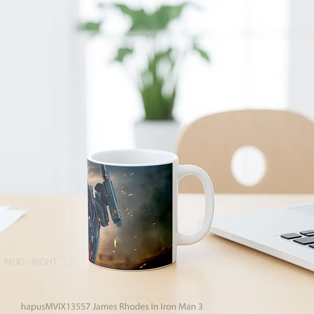 Mug James Rhodes In Iron Man 3 Gelas Superhero - All-side / Desain