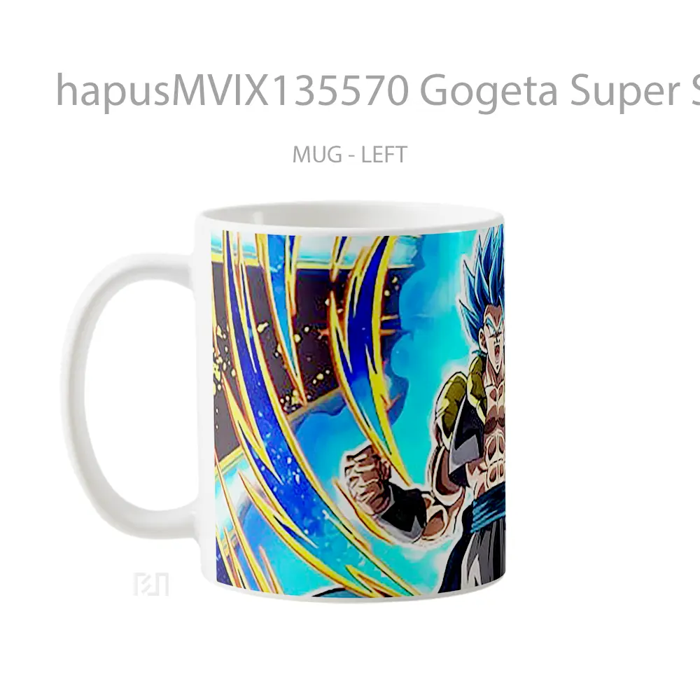 Mug Gogeta Super Saiyan Blue Dragon Ball Super Cangkir Anime - All-side / Desain
