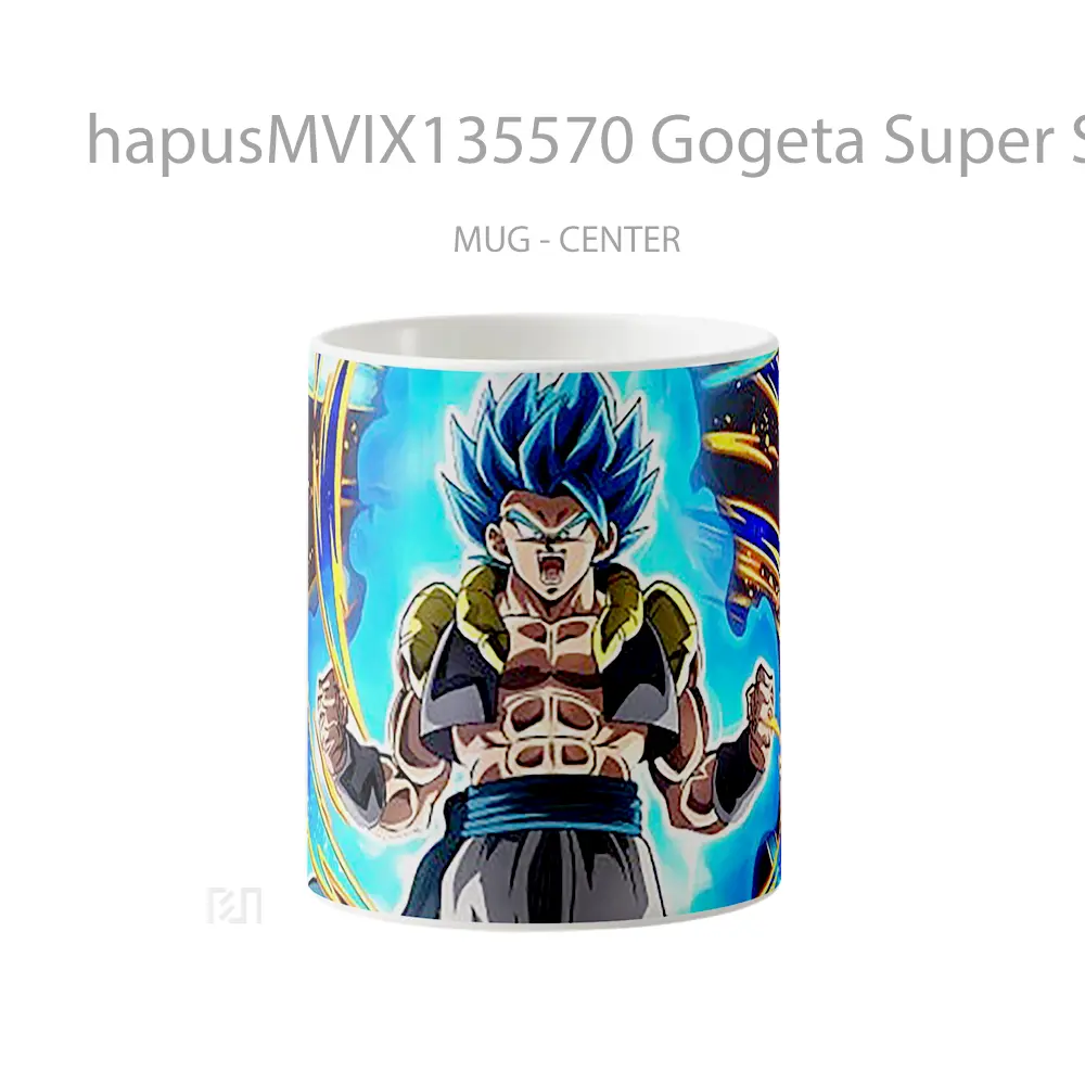 Mug Gogeta Super Saiyan Blue Dragon Ball Super Cangkir Anime