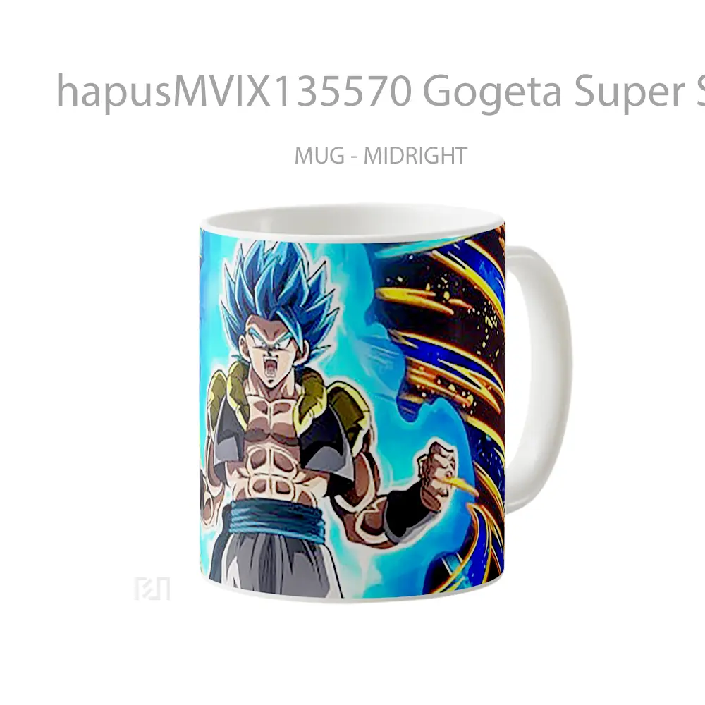 Mug Gogeta Super Saiyan Blue Dragon Ball Super Cangkir Anime - All-side / Desain