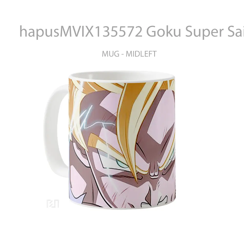Mug Goku Super Saiyan Dragon Ball Cangkir Anime - All-side / Desain