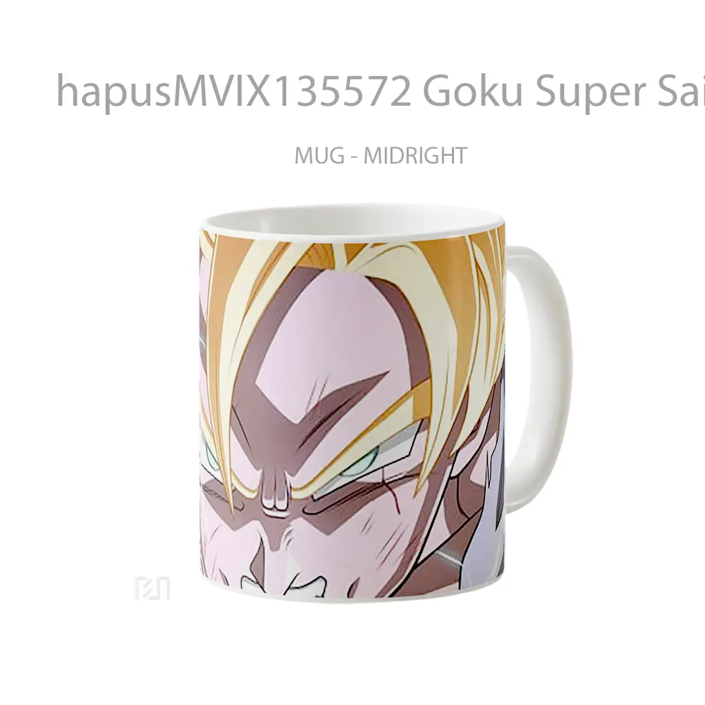 Mug Goku Super Saiyan Dragon Ball Cangkir Anime - All-side / Desain