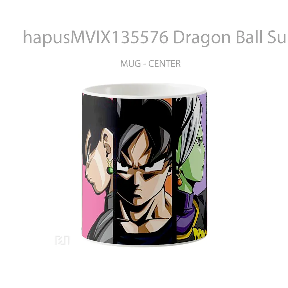 Mug Dragon Ball Super Mai Black Goku Goku Zamasu And Future Trunks Saga Cangkir Anime