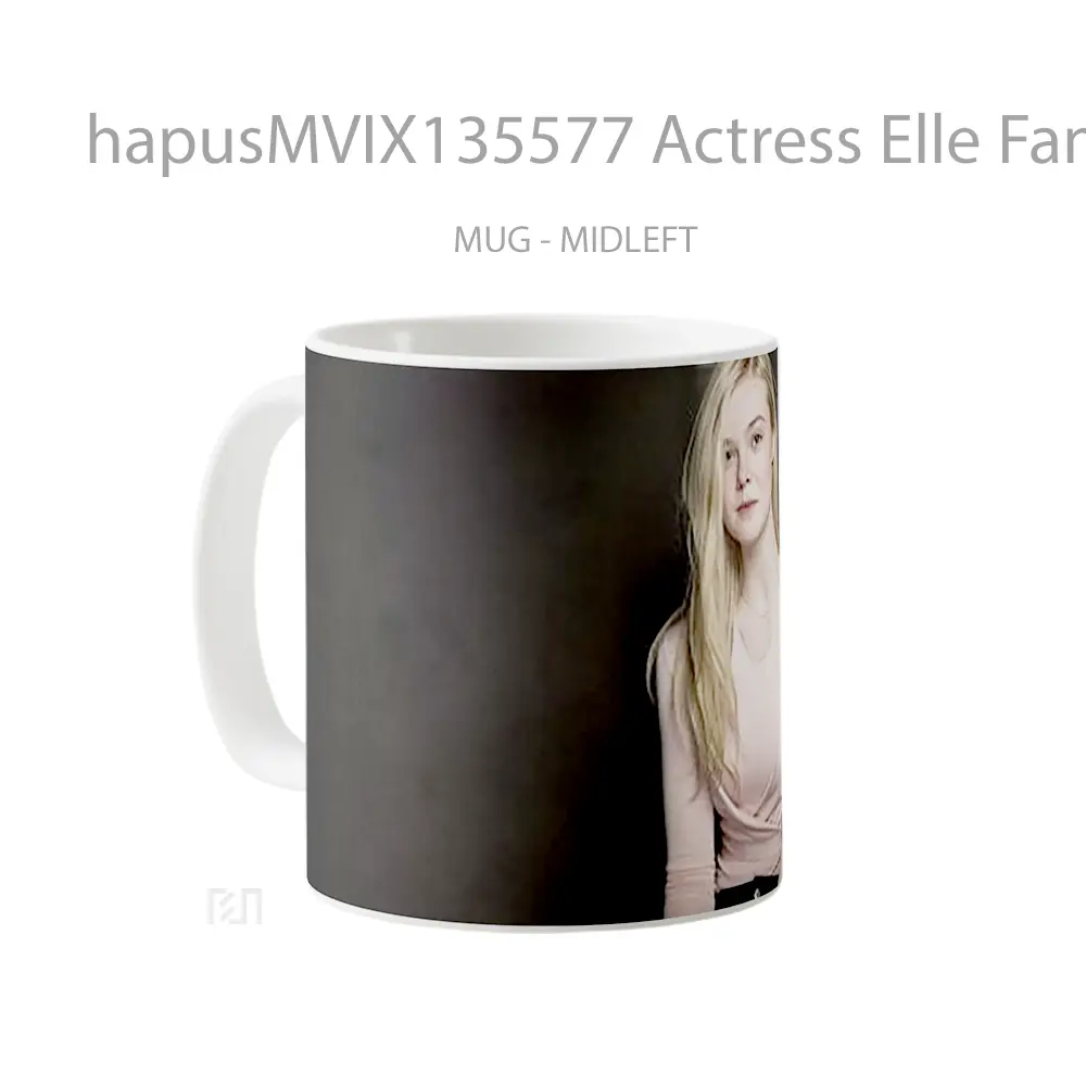 Mug Actress Elle Fanning Gelas Keramik Unik - All-side / Desain