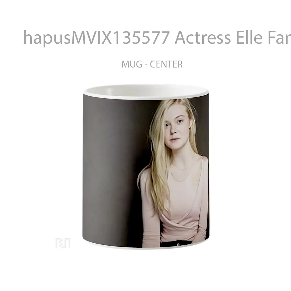 Mug Actress Elle Fanning Gelas Keramik Unik