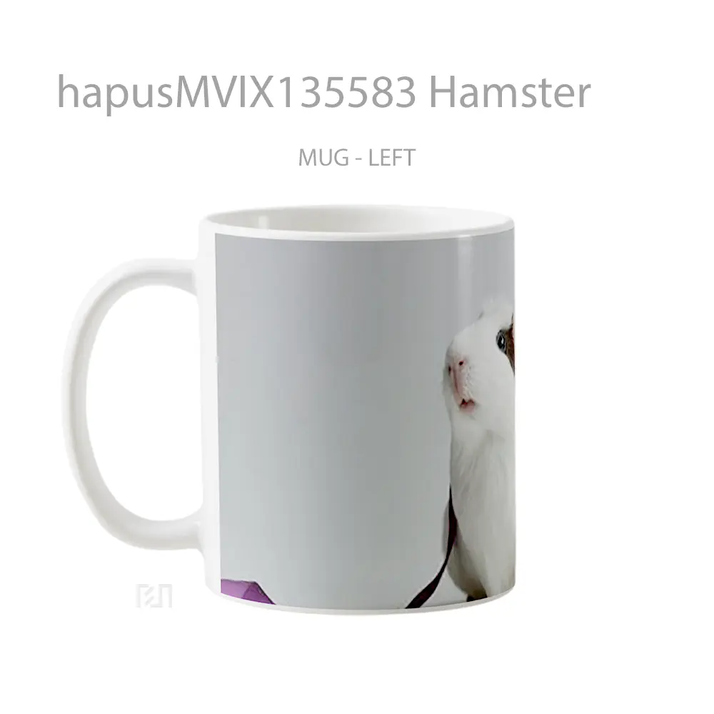 Mug Hamster Gelas Hewan Lucu - All-side / Desain