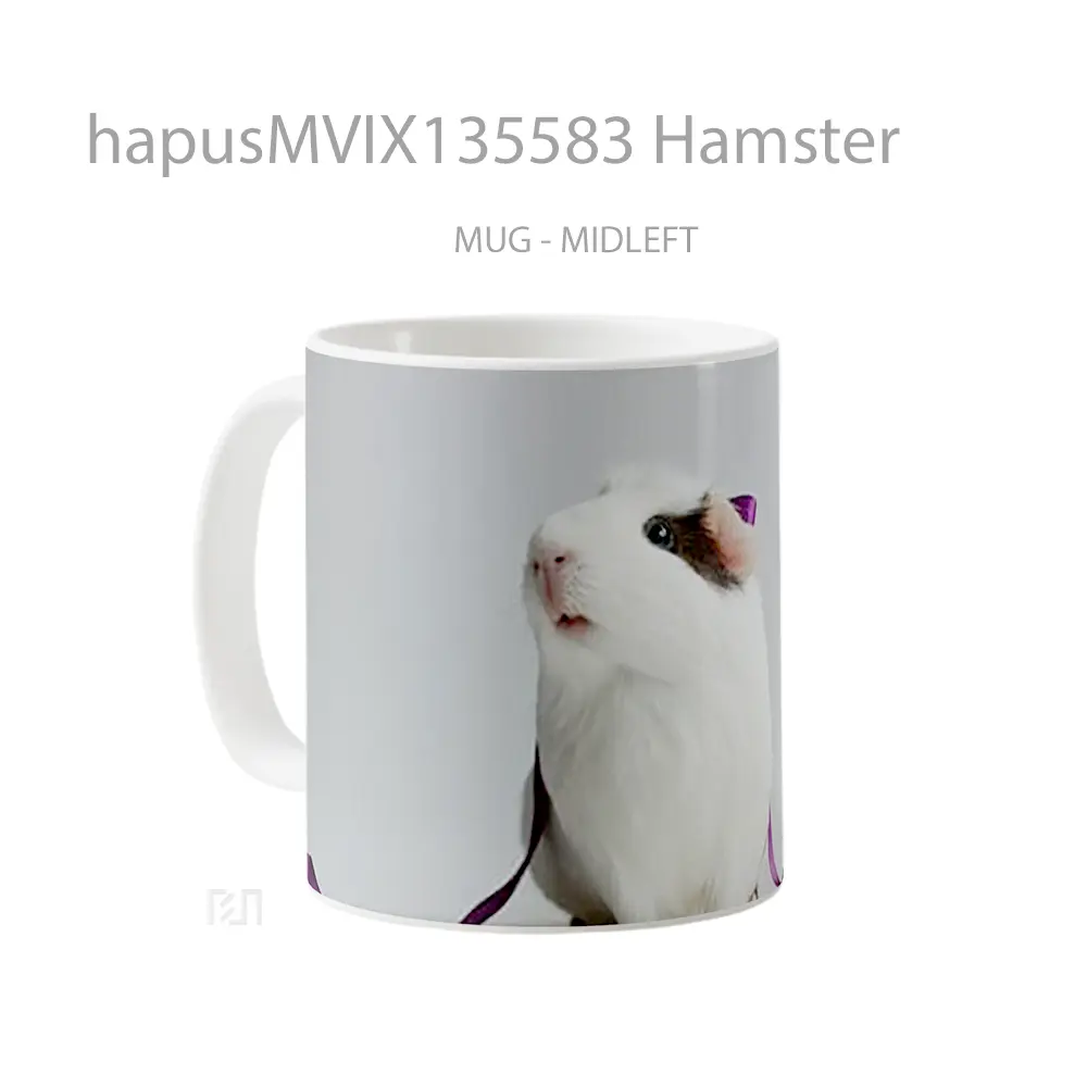 Mug Hamster Gelas Hewan Lucu - All-side / Desain