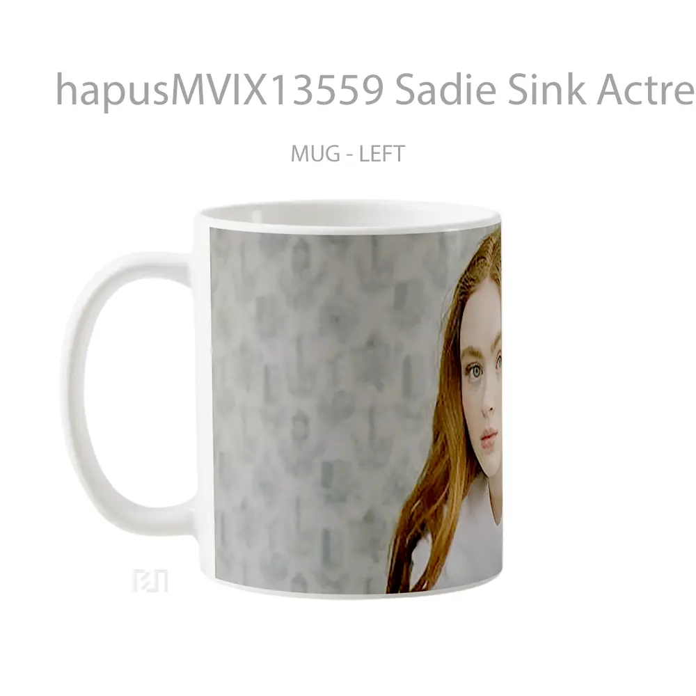 Mug Sadie Sink Actress V1 Gelas Keramik Unik - All-side / Desain