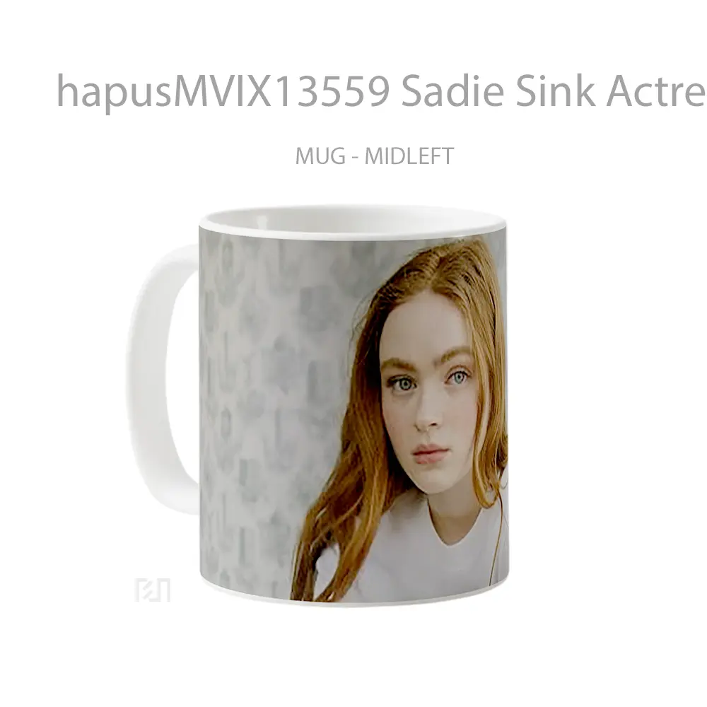 Mug Sadie Sink Actress V1 Gelas Keramik Unik - All-side / Desain