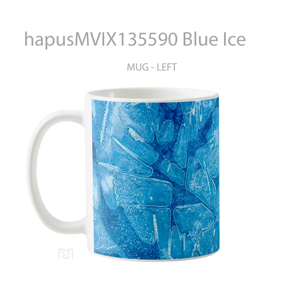 Mug Blue Ice Gelas Keramik Unik - All-side / Desain