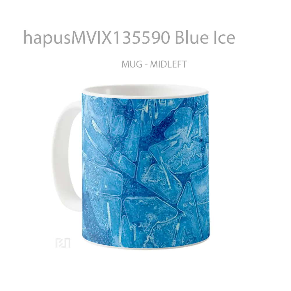 Mug Blue Ice Gelas Keramik Unik - All-side / Desain