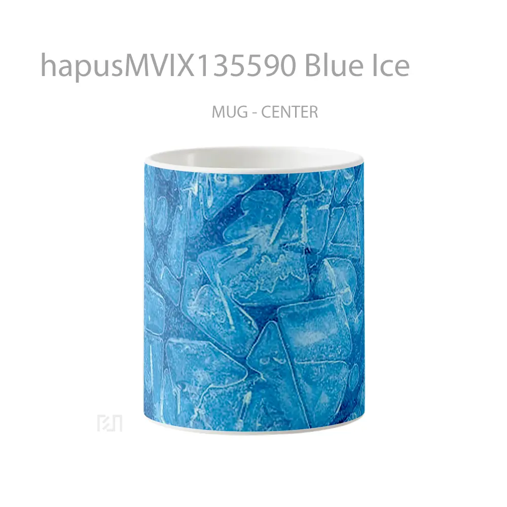 Mug Keramik Premium SNI - Mug Blue Ice Gelas Keramik Unik