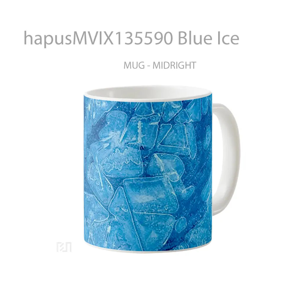 Mug Blue Ice Gelas Keramik Unik - All-side / Desain