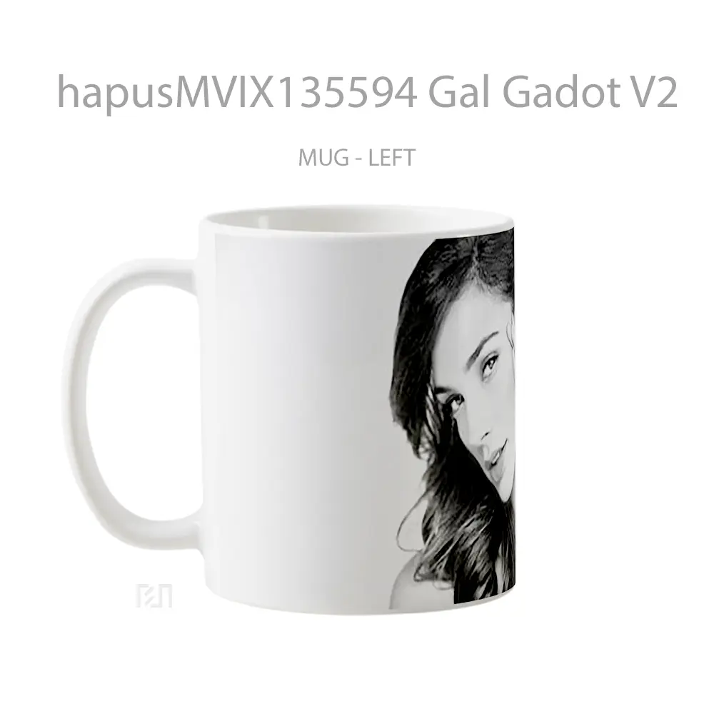 Mug Gal Gadot V2 Gelas Selebriti - All-side / Desain
