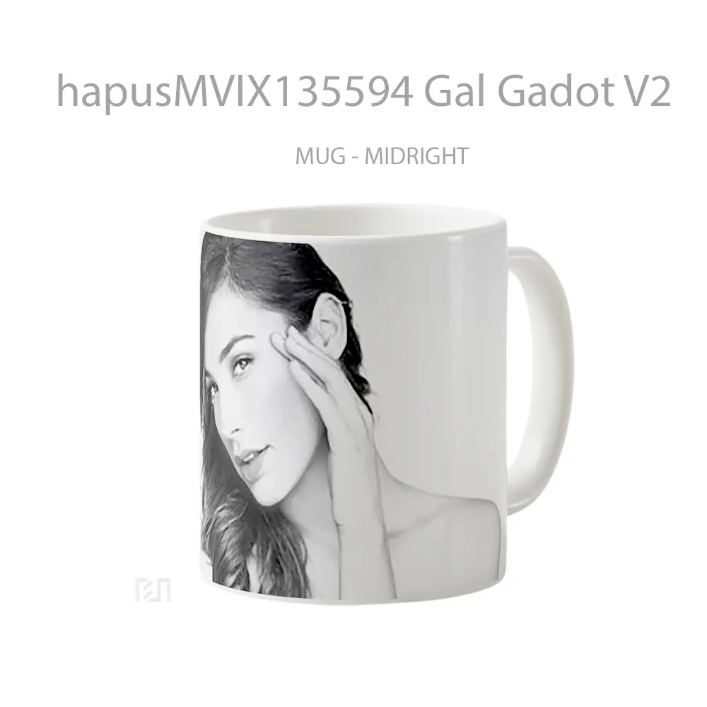 Mug Gal Gadot V2 Gelas Selebriti - All-side / Desain