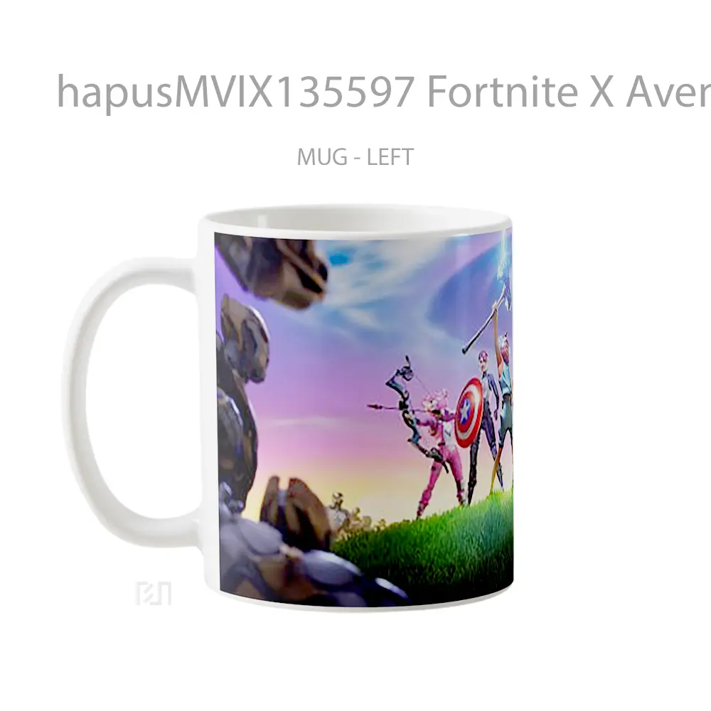 Mug Fortnite X Avengers Stormbreaker Gelas Superhero - All-side / Desain