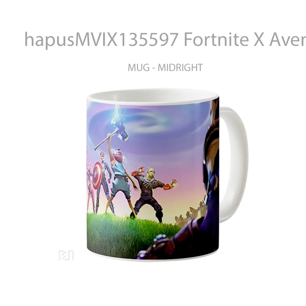Mug Fortnite X Avengers Stormbreaker Gelas Superhero - All-side / Desain