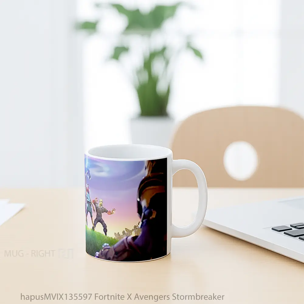 Mug Fortnite X Avengers Stormbreaker Gelas Superhero - All-side / Desain