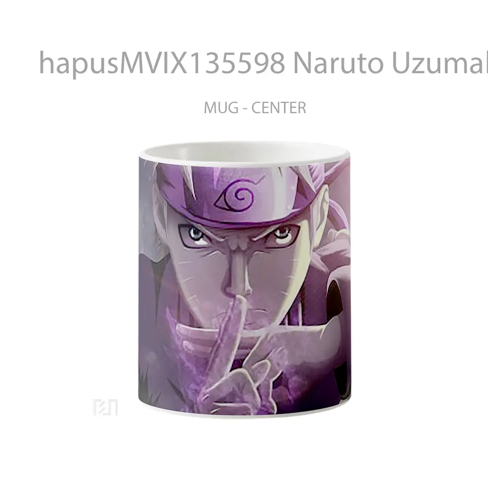 Mug Naruto Uzumaki Purple Power Cangkir Anime