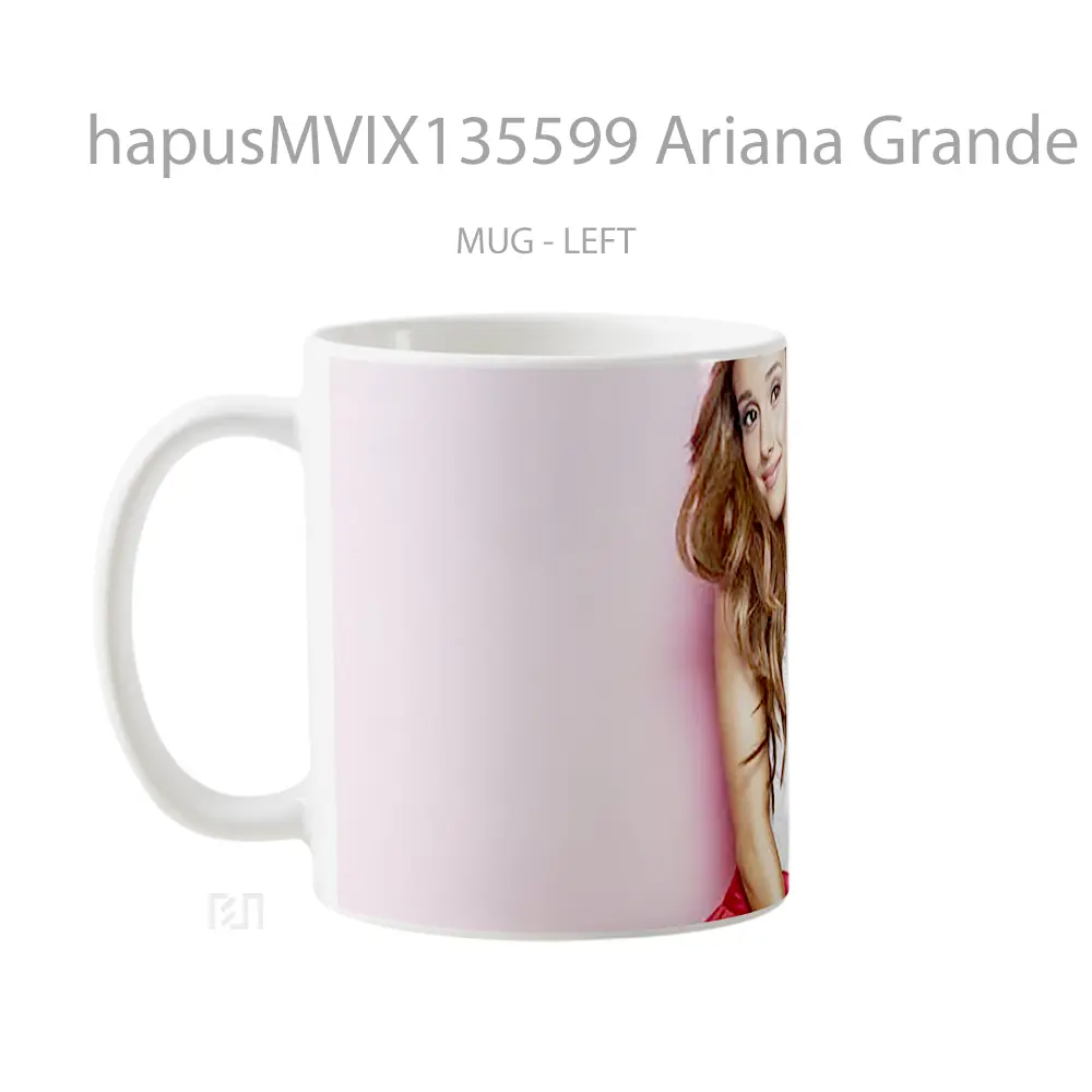 Mug Ariana Grande Gelas Selebriti - All-side / Desain