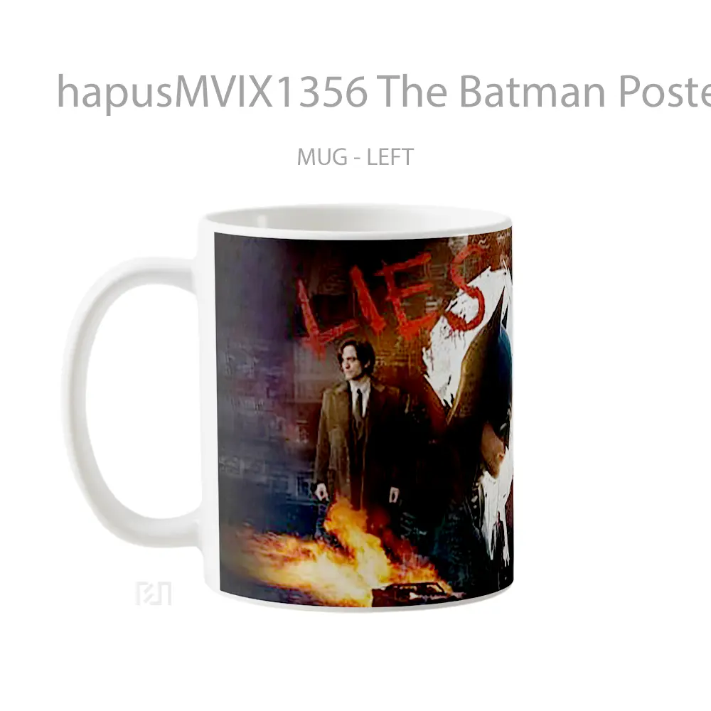 Mug The Batman Poster Japan Gelas Superhero - All-side / Desain