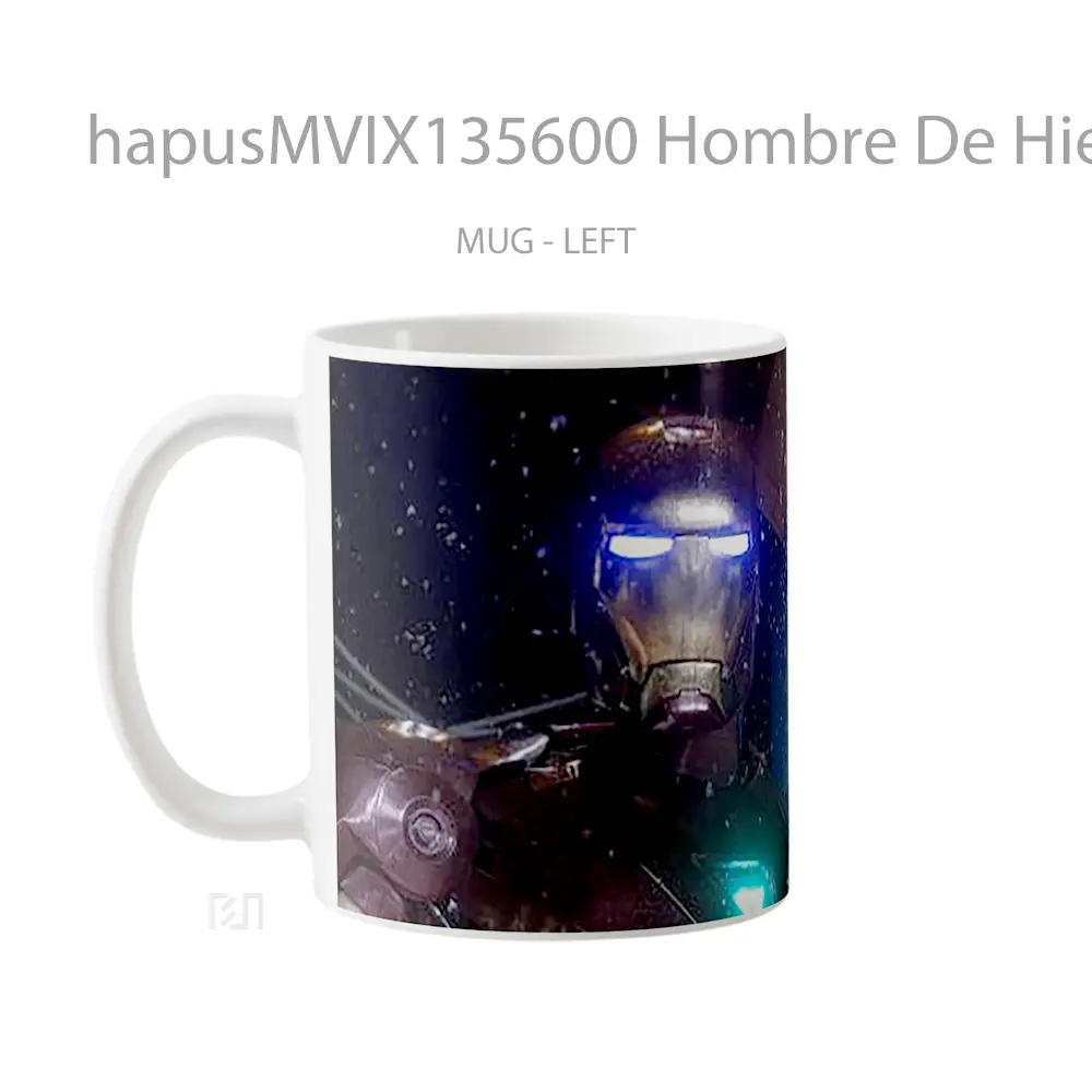 Mug Hombre De Hierro V3 Gelas Keramik Unik - All-side / Desain