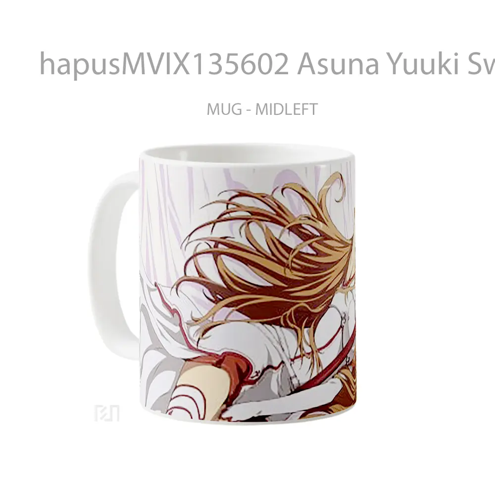 Mug Asuna Yuuki Sword Art Online V1 Cangkir Anime - All-side / Desain