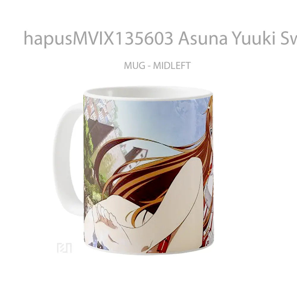 Mug Asuna Yuuki Sword Art Online V2 Cangkir Anime - All-side / Desain