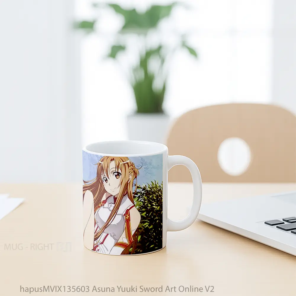 Mug Asuna Yuuki Sword Art Online V2 Cangkir Anime - All-side / Desain