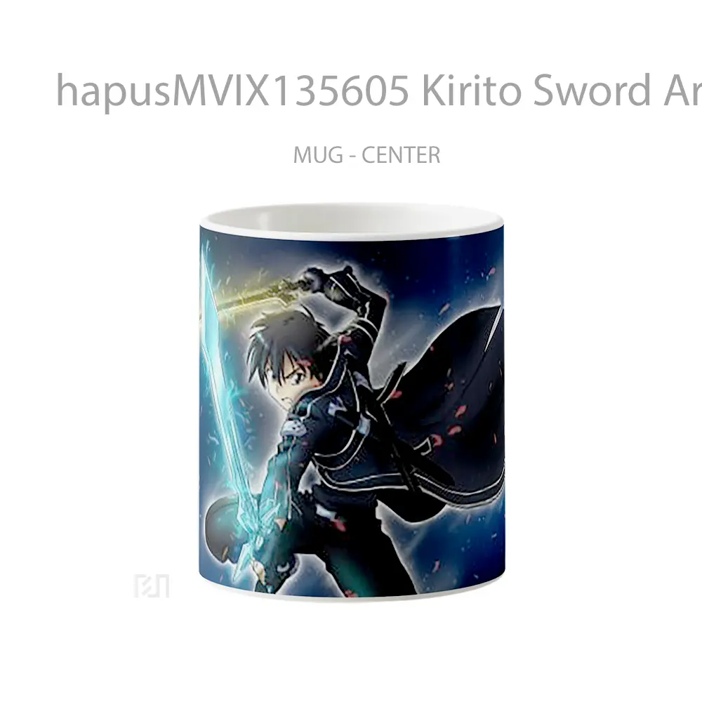 Mug Kirito Sword Art Online V2 Cangkir Anime