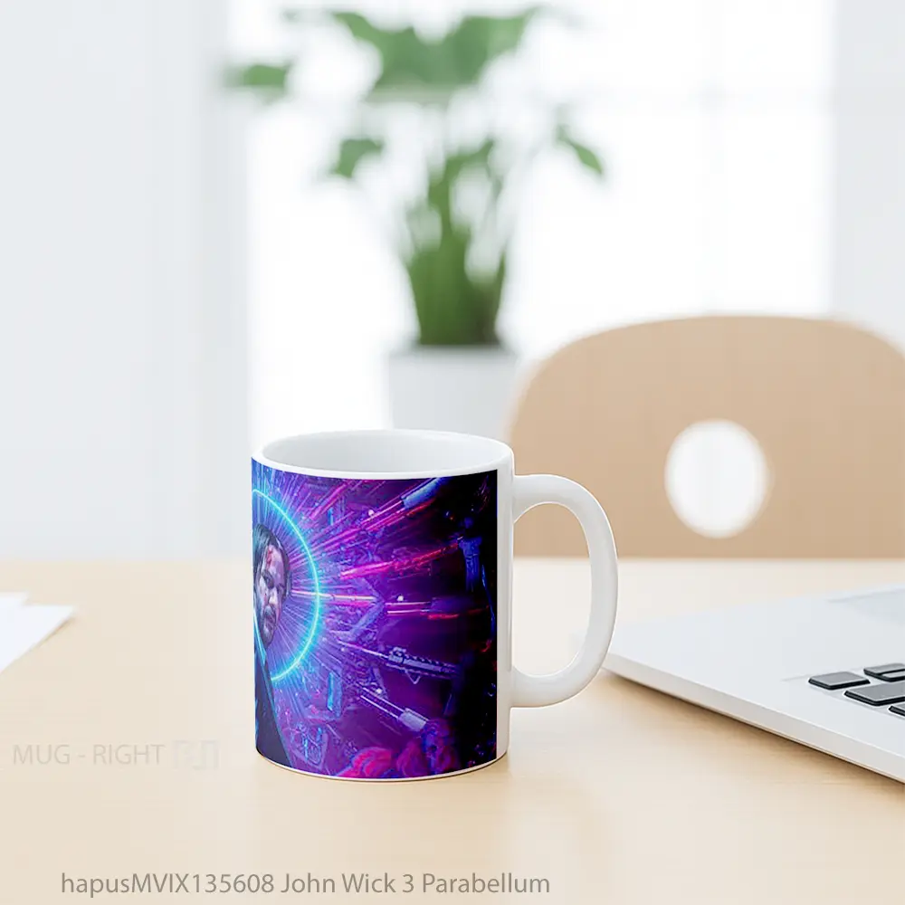 Mug John Wick 3 Parabellum Gelas Keramik Unik - All-side / Desain