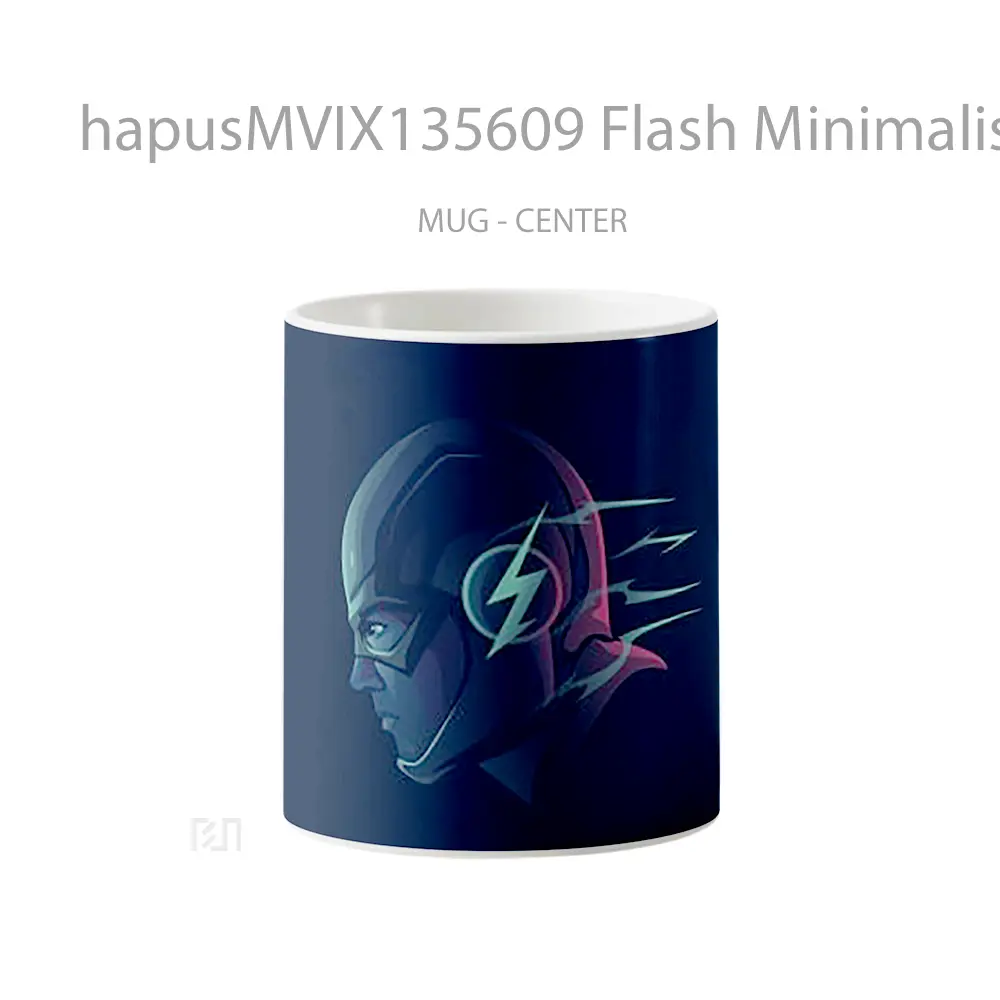 Mug Flash Minimalist Gelas Superhero