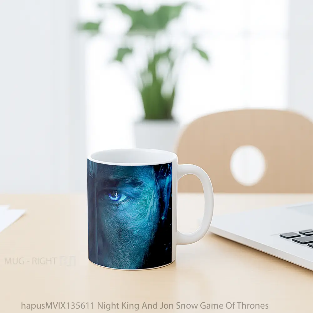 Mug Night King And Jon Snow Game Of Thrones Cangkir Gamer - All-side / Desain