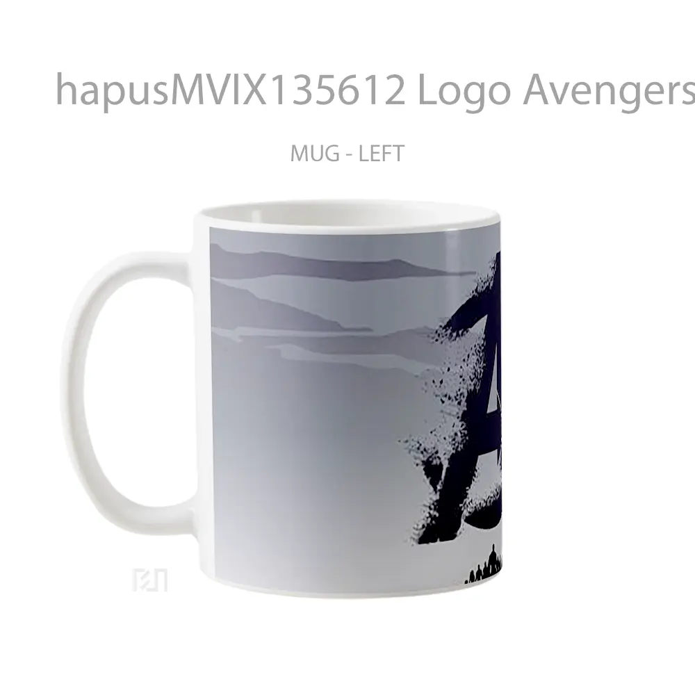 Mug Logo Avengers Endgame V2 Gelas Superhero - All-side / Desain