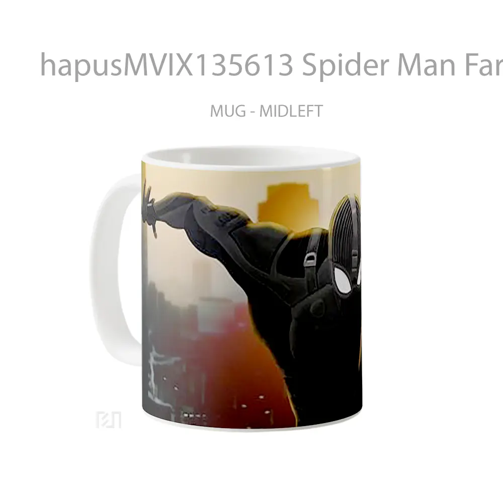 Mug Spider Man Far From Home Stealth Suit Gelas Superhero - All-side / Desain