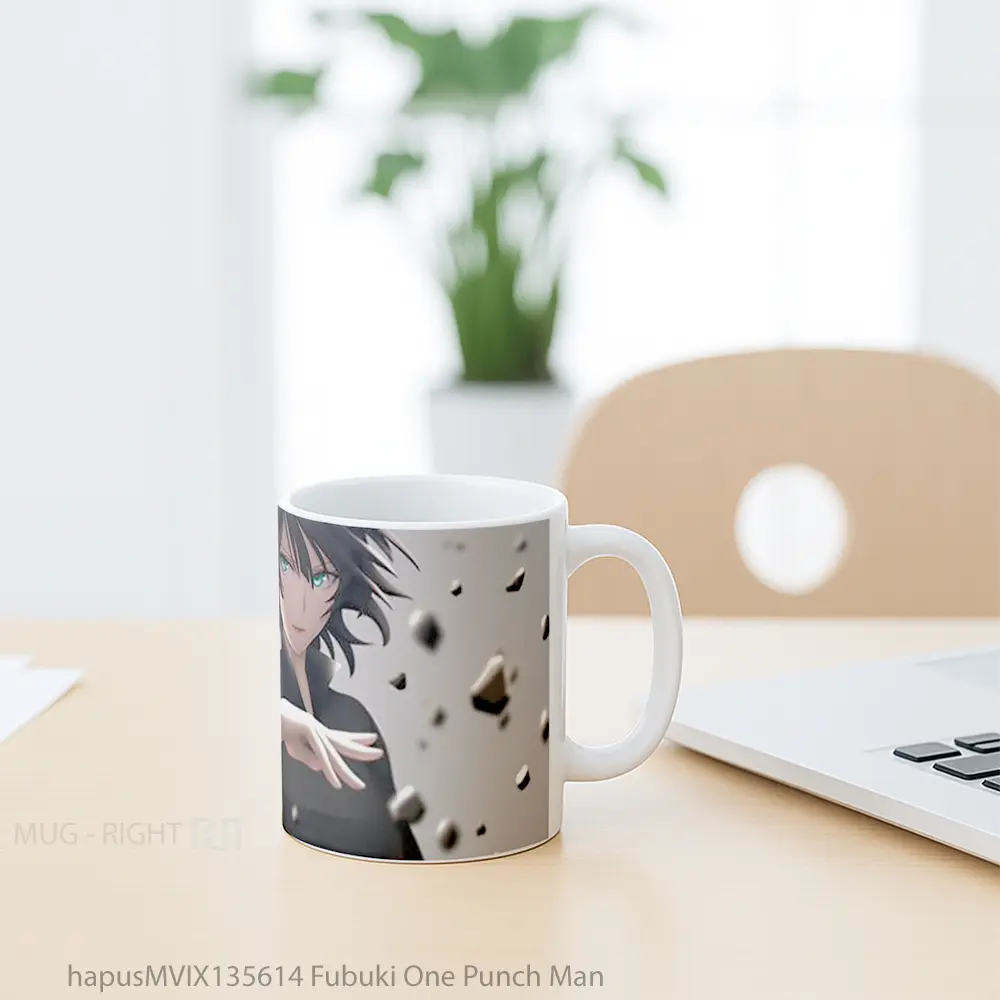 Mug Fubuki One Punch Man Cangkir Anime - All-side / Desain