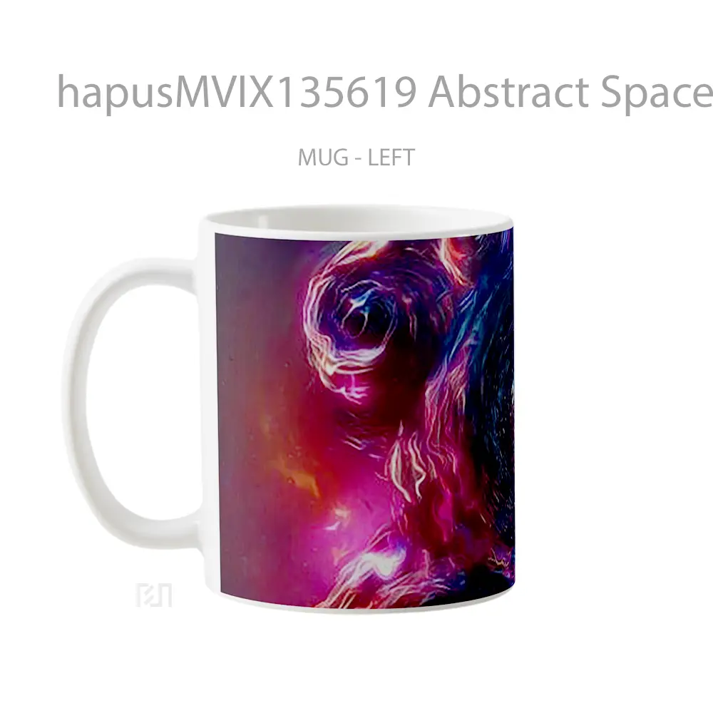 Mug Abstract Space Gelas Seni Modern - All-side / Desain