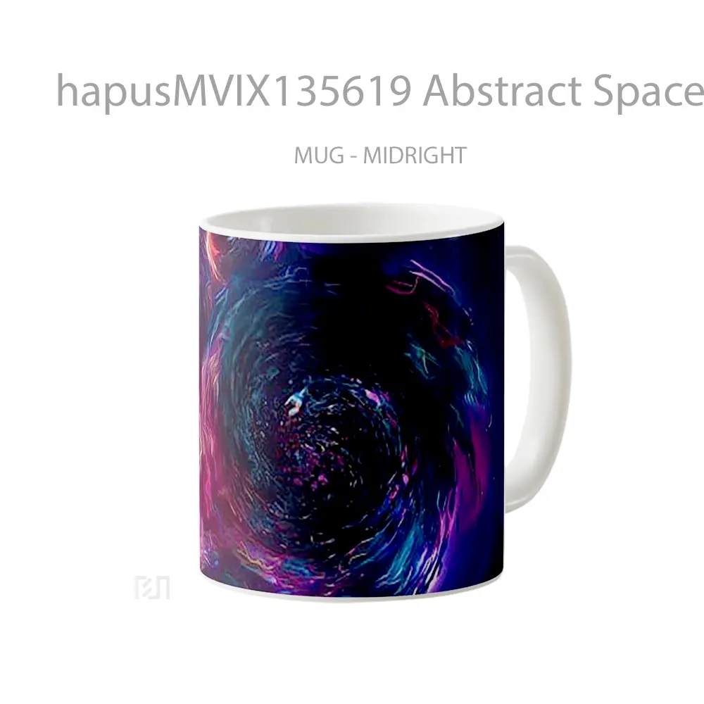 Mug Abstract Space Gelas Seni Modern - All-side / Desain