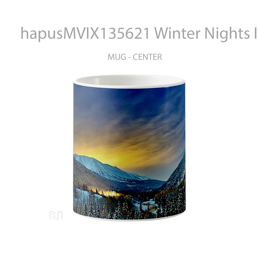 Mug Winter Nights In Alaska Gelas Keramik Unik