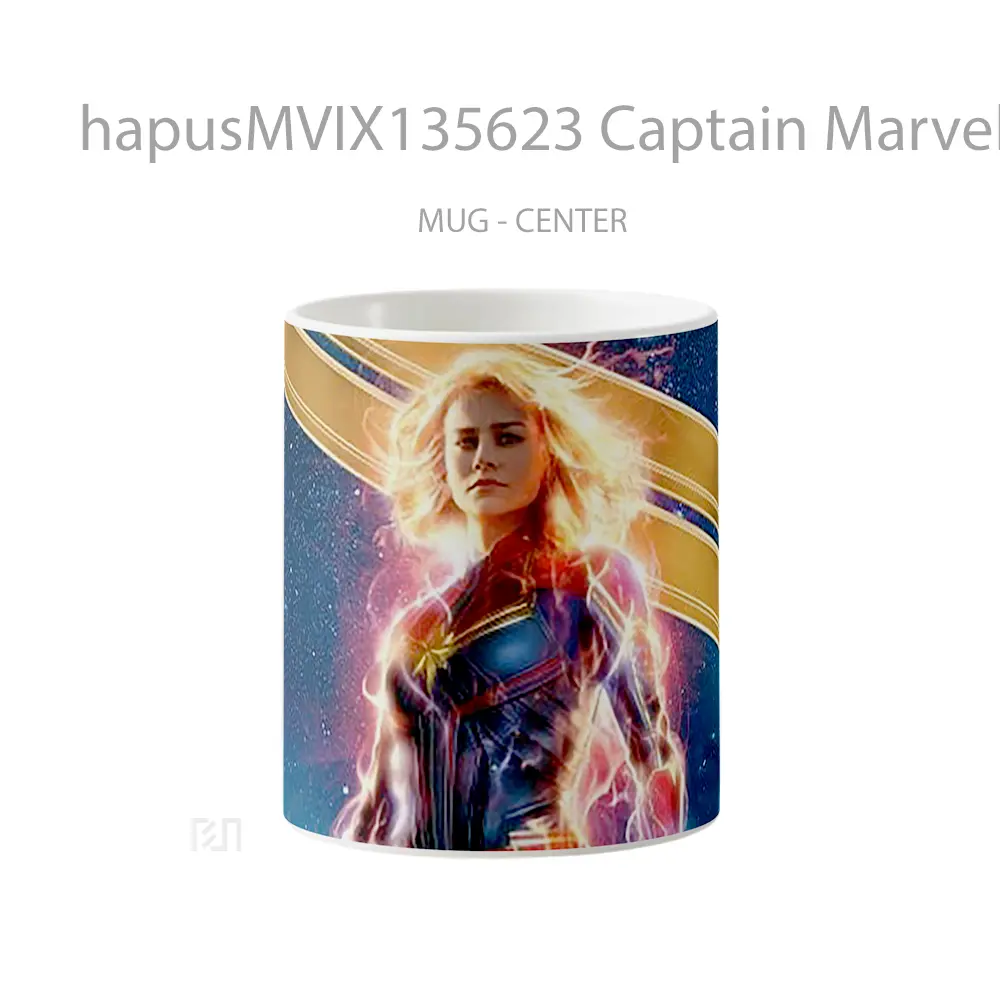 Mug Captain Marvel V2 Gelas Superhero