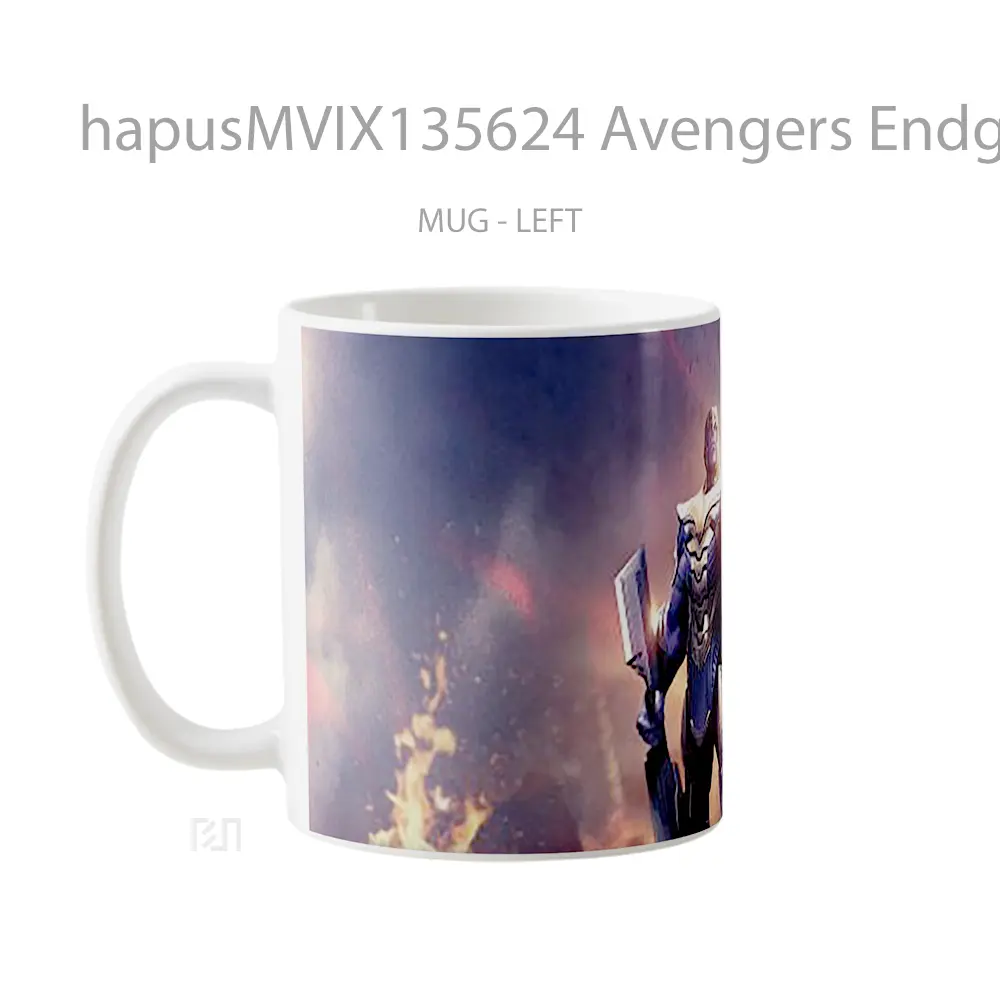 Mug Avengers Endgame Thanos Weapon Gelas Superhero - All-side / Desain