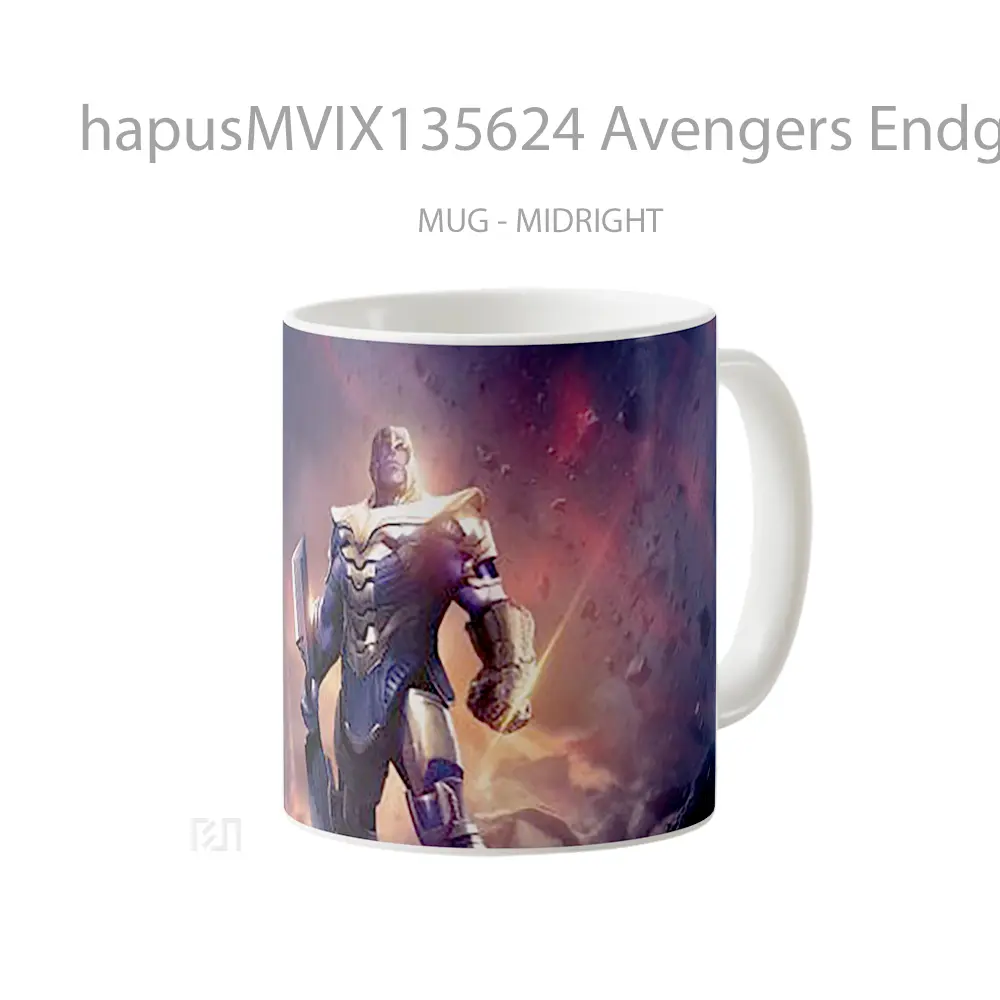 Mug Avengers Endgame Thanos Weapon Gelas Superhero - All-side / Desain