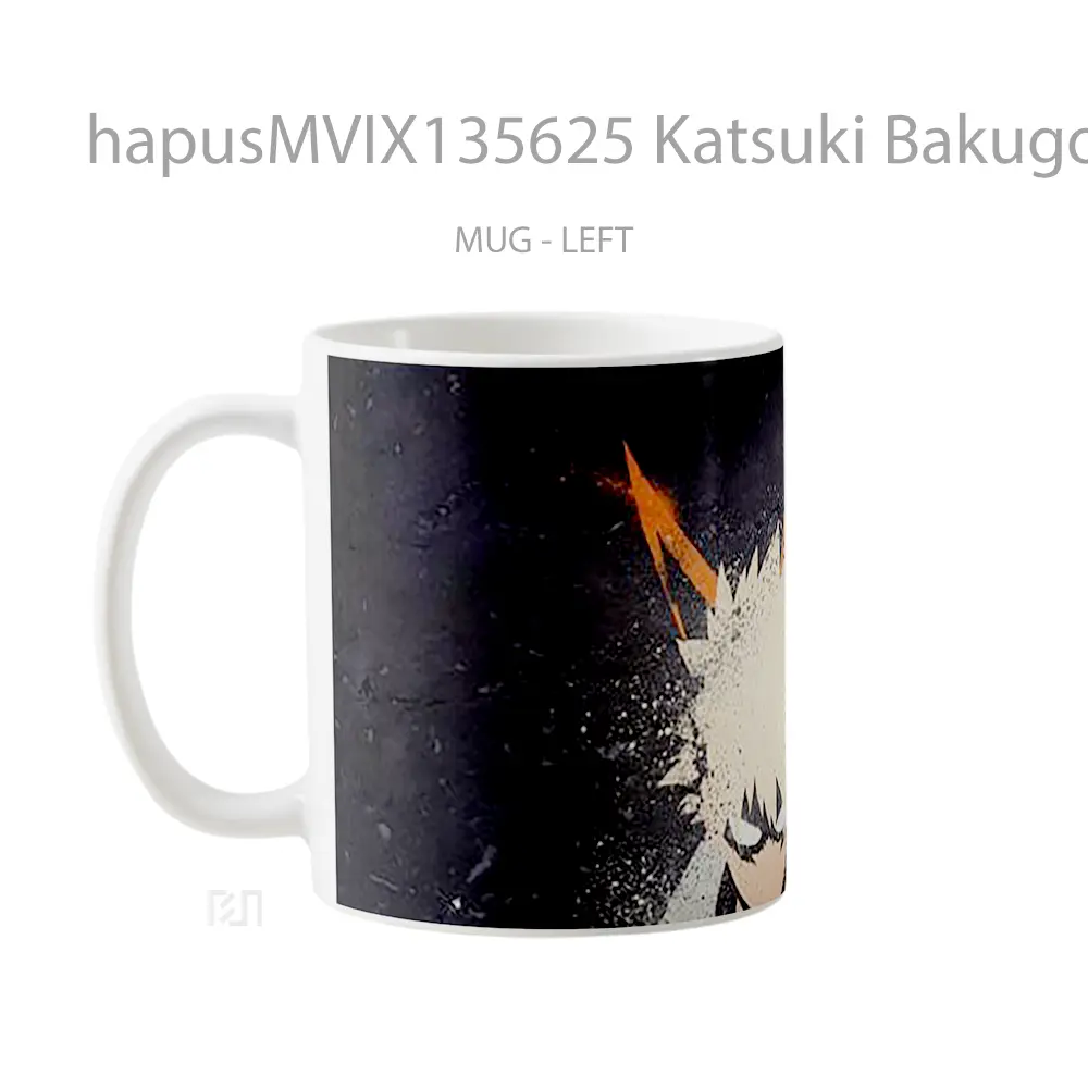 Mug Katsuki Bakugou My Hero Academy Gelas Keramik Unik - All-side / Desain