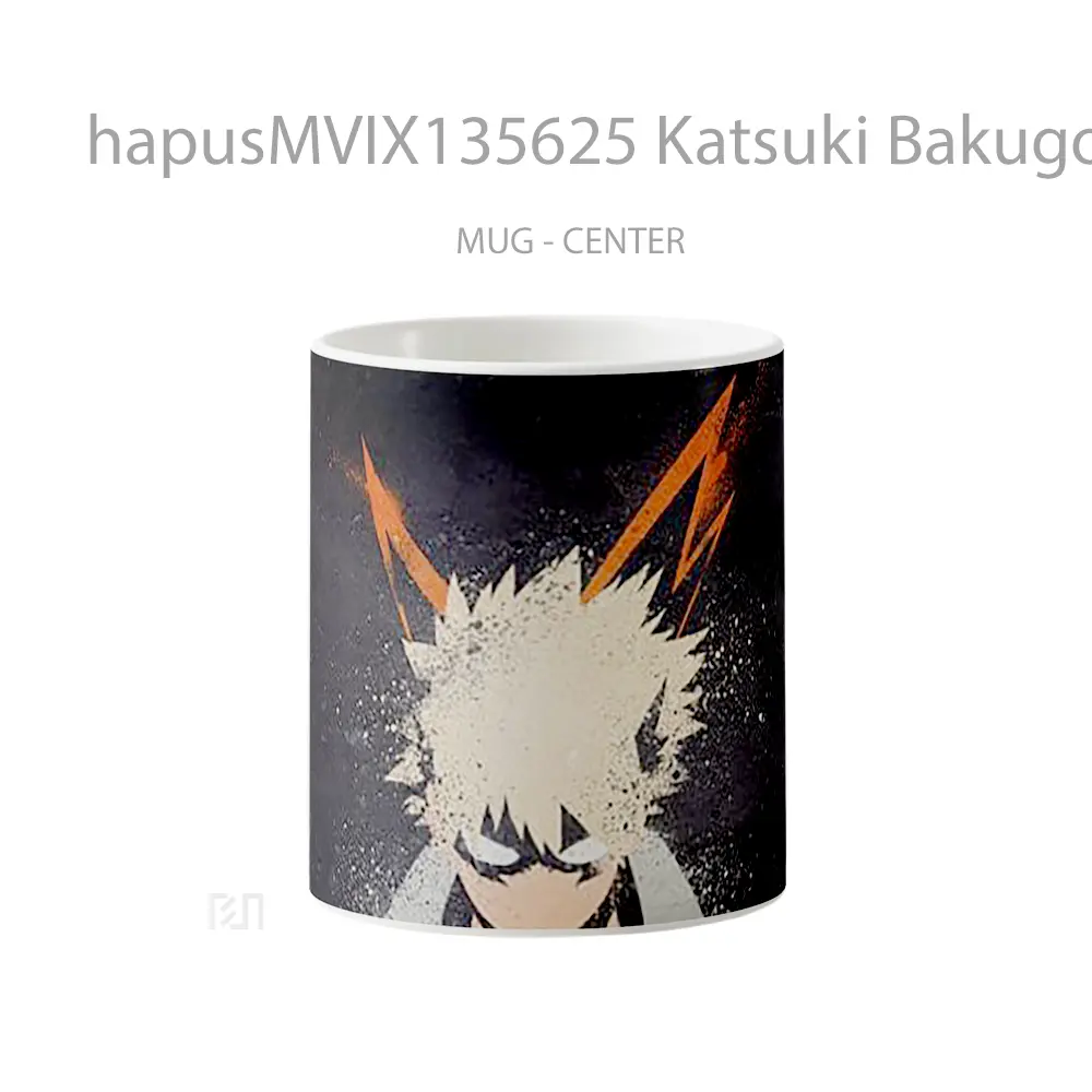 Mug Katsuki Bakugou My Hero Academy Gelas Keramik Unik